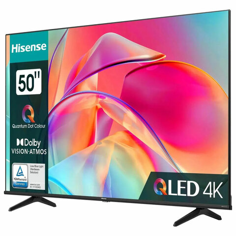 Телевизор HISENSE 50E7KQ, 50" (127 см), 3840 x 2160, 4K, 16:9, Vidaa, Wi-Fi, черный