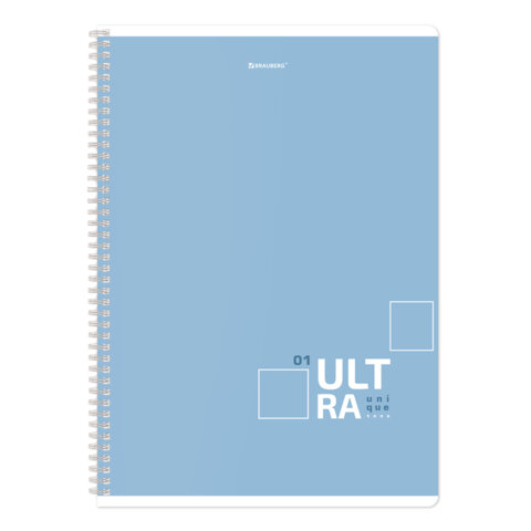 Тетради ДЭК А4 96 л. КОМПЛЕКТ 2 шт. BRAUBERG гребень, клетка, матовая ламинация, "UltraTone", 404883