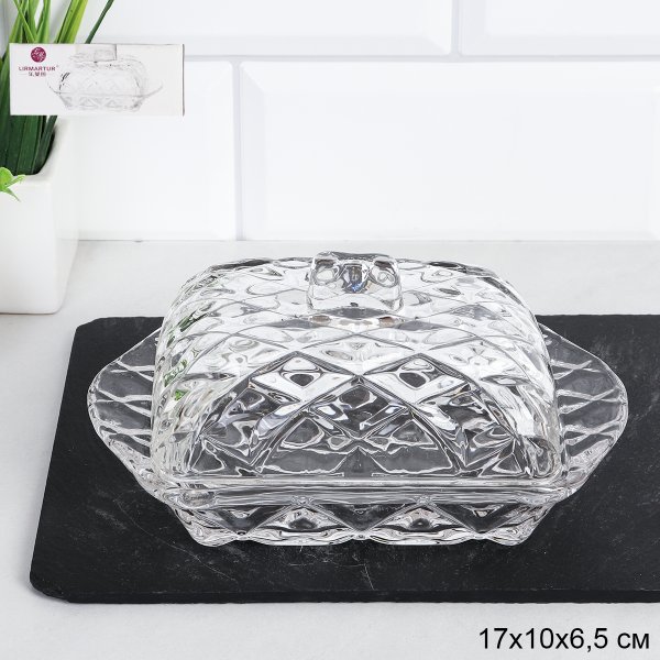 Масленка Ромб 17х10,5х8,5 см / TB020R /уп 24/