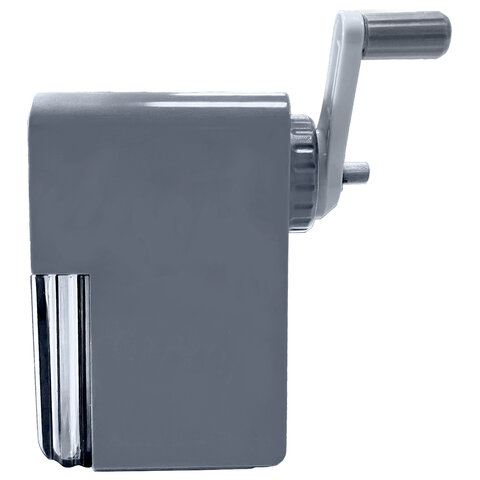 Точилка механическая BRAUBERG CLASSIC, для чернографитных и цветных карандашей, корпус светло-серый, 272002