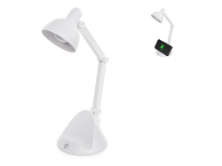 Настольный светильник с функцией беспроводной зарядки «Bendy», Цвет белый