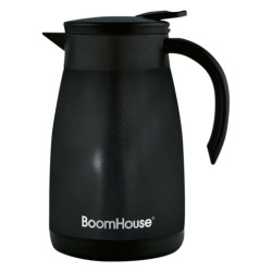 Чайник-термос 1 л, BOOMHOUSE (БумХаус) COFFEE BREAK, нержавеющая сталь SUS304, черный, ТЕРМОЧАЙНИК, 700328