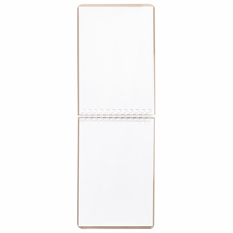 Скетчбук, белая бумага 120 г/м2 + крафт 80 г/м2 165х240 мм, 60 + 20 л., гребень, BRAUBERG ART DEBUT, 112982
