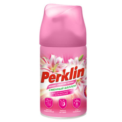 Сменный баллон 250 мл PERKLIN (ПЕРКЛИН) "Нежная лилия", для автоматических освежителей, универсальный, 609800