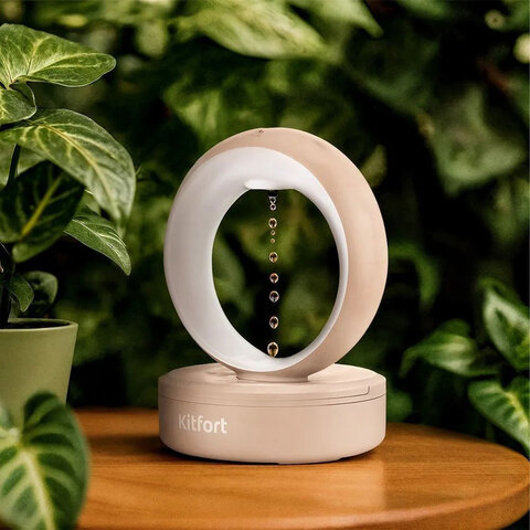 Увлажнитель воздуха KITFORT КТ-3847, резервуар 680 мл, 10 Вт, белый/бежевый