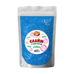 Слайм с глиттером, БОЛЬШОЙ ОБЪЕМ 1,3 кг, аромат бабл-гам, JOLLY JOT, 666672