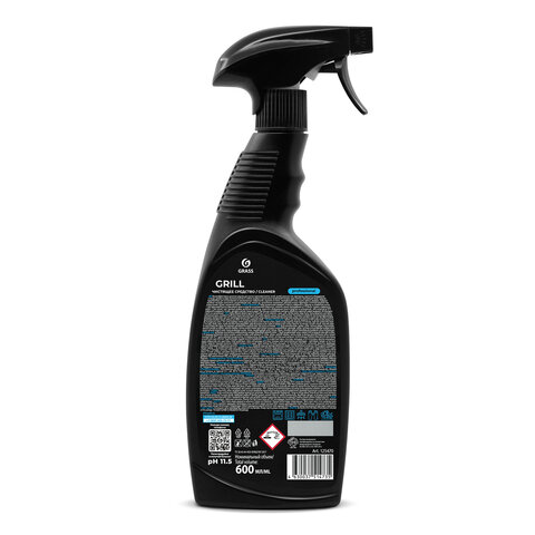 Средство чистящее от жира/нагара 600мл GRASS GRILL DELICATE PROFESSIONAL,щелочное,распылитель, 125713