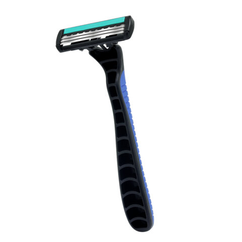 Бритвенные станки одноразовые, 3 лезвия, увлажняющая полоска, плавающая головка, 10 шт., синий, X-ONE (ИКС-УАН), 700037