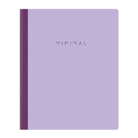 Тетрадь А5 96 л. BRAUBERG, на сшивке с корешком, клетка, обложка картон, "Minimal", 405287