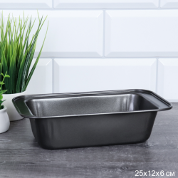 Форма для выпечки Кекса и хлеба 25х12х6 см / RSD-25 /уп 100/ 0,165/ 21х10х5,5