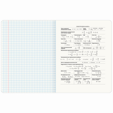 Тетрадь предметная "ANIME GIRLS" 48 л., матовая ламинация, ФИЗИКА, клетка, подсказ, BRAUBERG, 404756