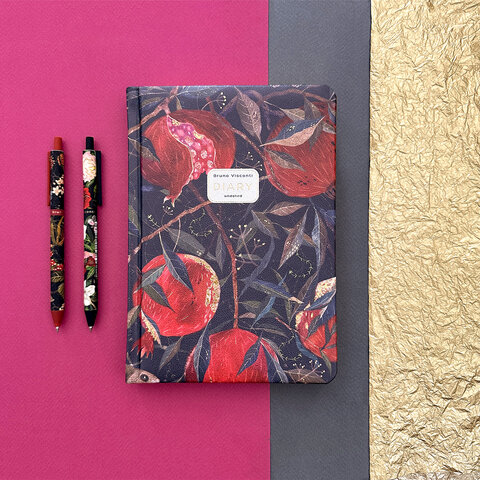 Ручка шариковая автоматическая BRUNO VISCONTI "ArtClick", СИНЯЯ, Flora.Black, ассорти, 0,5 мм, 20-0374/01