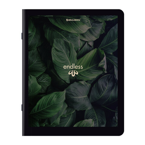 Тетради ДЭК А5 48 л. КОМПЛЕКТ 5 шт. BRAUBERG скоба, клетка, матовая ламинация, "Природа", 404954