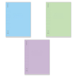 Тетрадь обложка пластик, А4, 96 л. скоба, линия, ERICH KRAUSE "CoverPrо fizzy" (микс в спайке), 56414