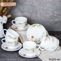 Чайная пара 220 мл ПАРА / GRAY-GB220/12 (7133)/ 727901