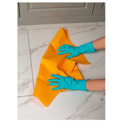 Тряпка для мытья пола, 50х60 см, вискоза, 150 г/м2, PACLAN "Soft Floor", 163427