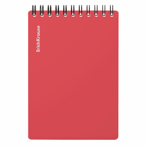 Блокнот МАЛЫЙ ФОРМАТ А6, 102х146 мм, 80 л., спираль, пластик, клетка, ERICH KRAUSE, "Reef", 63649