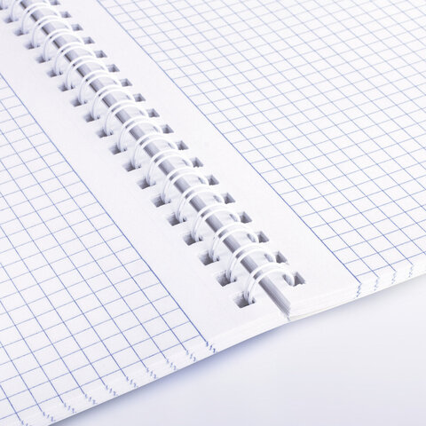 Тетради ДЭК А4 96 л. КОМПЛЕКТ 2 шт. BRAUBERG гребень, клетка, SoftTouch, КЛАССИКА BLUE, 404646