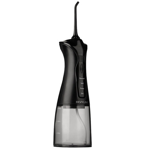 Ирригатор для полости рта REVYLINE RL 220, емкость резервуара 0,3 л, 2 насадки, черный, 7944