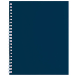 Тетрадь А5 96 л., HATBER, гребень, клетка, Soft-touch ламинация, SoloMatte "Сапфир", 96Т5лВ1гр