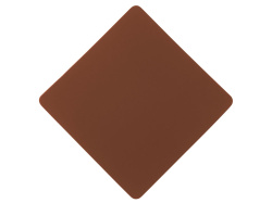 Патч «Ромб», soft-touch, Цвет коричневый