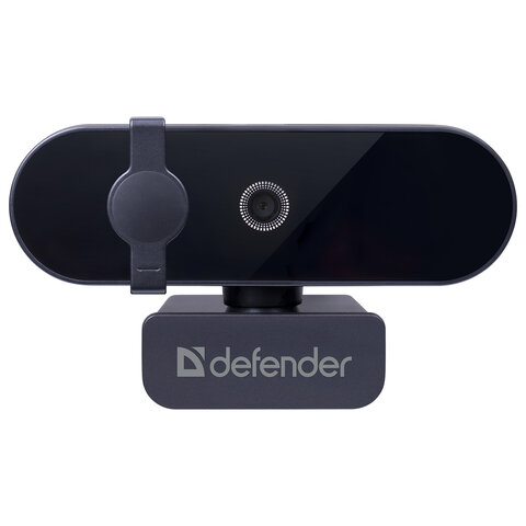 Веб-камера DEFENDER G-lens 2580, Full HD, 2 Мп, микрофон, USB 2.0, регулируемый крепеж, черная, 63112