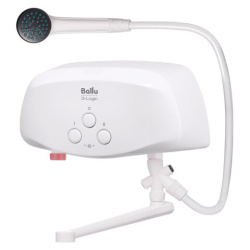 Водонагреватель проточный электрический BALLU 3-Logic TS, ненапорный, 5,5 кВт, 3,1 л/м, кран + душ, НС-1588893