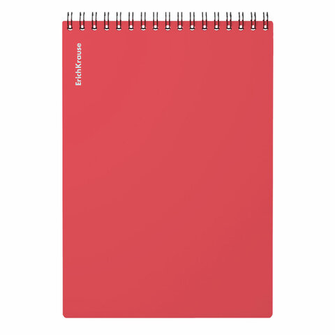 Блокнот А5 148х210 мм, 80 л., спираль, пластик, клетка, ERICH KRAUSE, "Reef", 63650