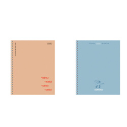 Тетрадь А5 80л. HATBER гребень, линия, матовая ламинация, Чипи-чипи (микс в спайке), 088819, 80Т5лВ2гр