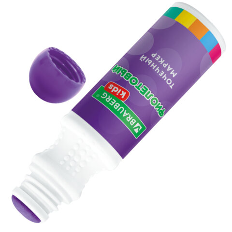 Большие точечные маркеры BRAUBERG KIDS 8 цветов + РАСКРАСКА и 2 сменных наконечника В ПОДАРОК, 152616