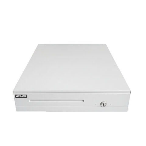Ящик денежный электромеханический CD-405-W, 405x420x92 мм, БЕЛЫЙ, VITRANA (ВИТРАНА), 291410
