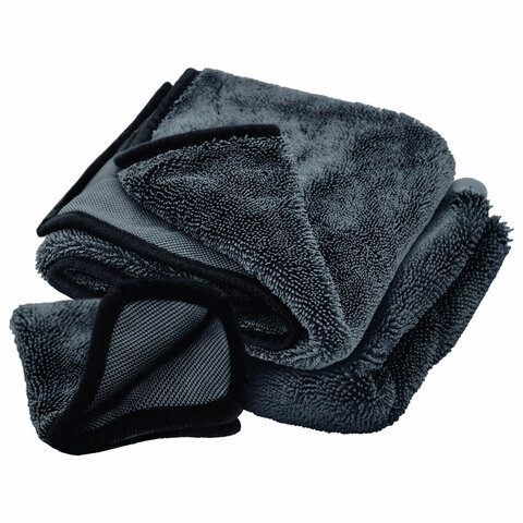 Салфетки из микрофибры для авто супервпитывающие КОМПЛЕКТ 3 шт. (2 шт. – 50х60 см, 1 шт. – 20х20 см), DASWERK, 609486