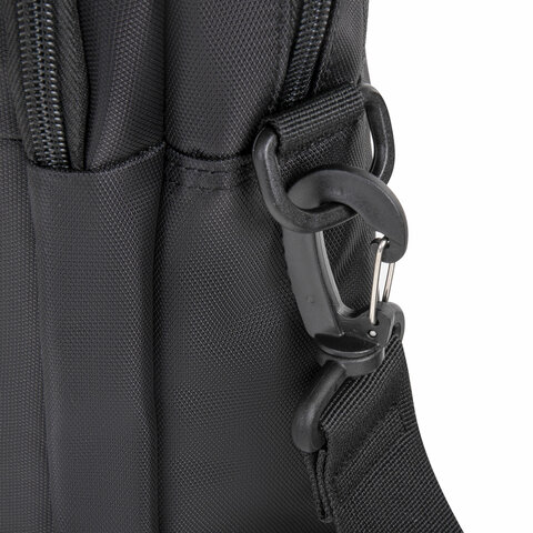Сумка портфель BRAUBERG PROTECT с отделением для ноутбука 15,6", 2 отделения, черная, 30х40х7 см, 270831