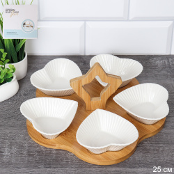 Менажница 5 предметов / MS5 /уп 24/ на подставке