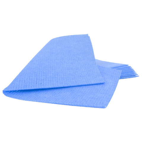 Салфетки протирочные нетканые многоразовые HACCPER LS Blue, 10шт., 40х40см, 80 г/м2, ш/к 65357, 144013
