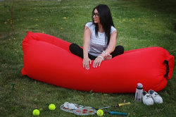 ХИТ СЕЗОНА! Надувной диван (Ламзак) 180 Х 70см Красный (без кармашков)