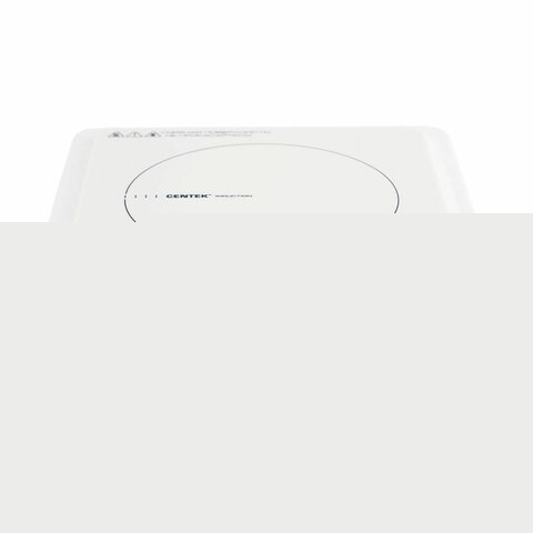 Настольная индукционная плита CENTEK CT-1517, 2000 Вт, 7 программ, электронное управление, белая, CT-1517 White