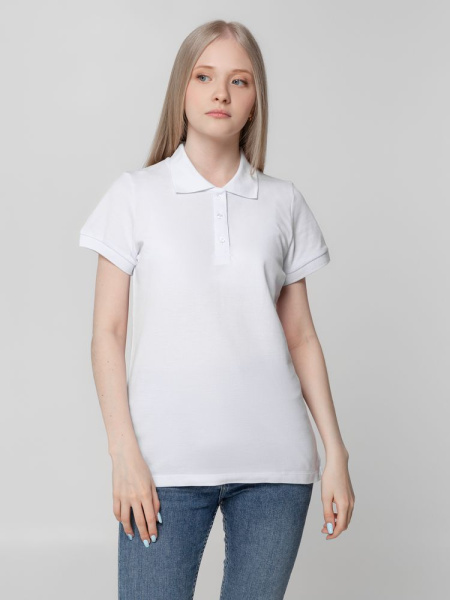 Рубашка поло женская Virma lady, белая, размер 3XL