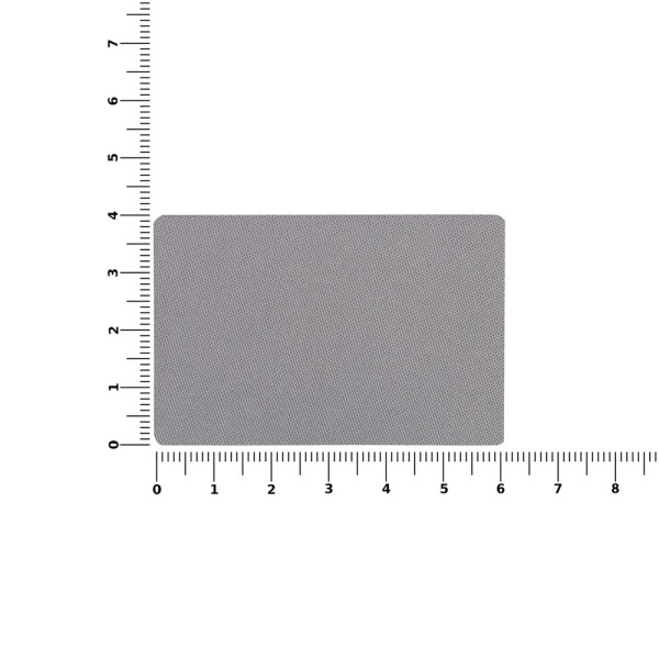 Наклейка тканевая Lunga, L, серая, 4х6 см
