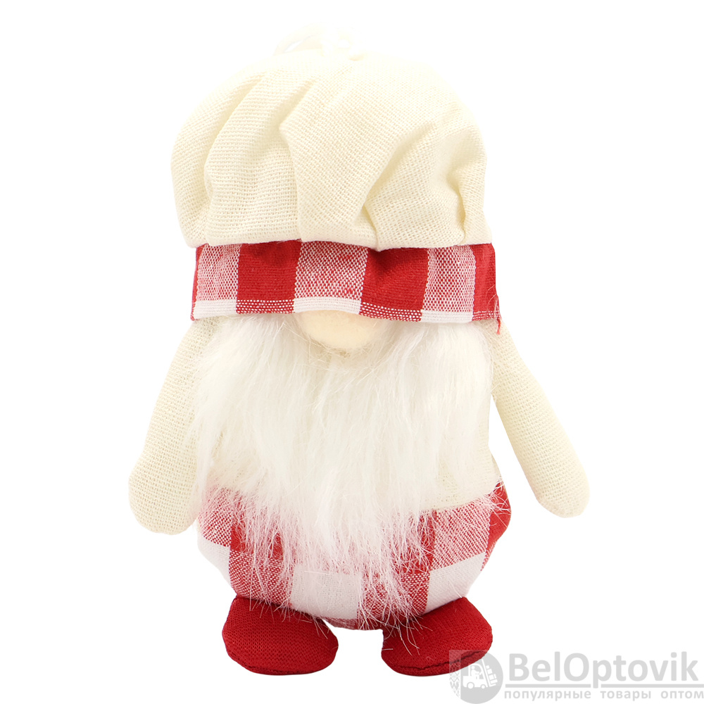 Новогоднее украшение рождественские гномы Виллен, бежевый