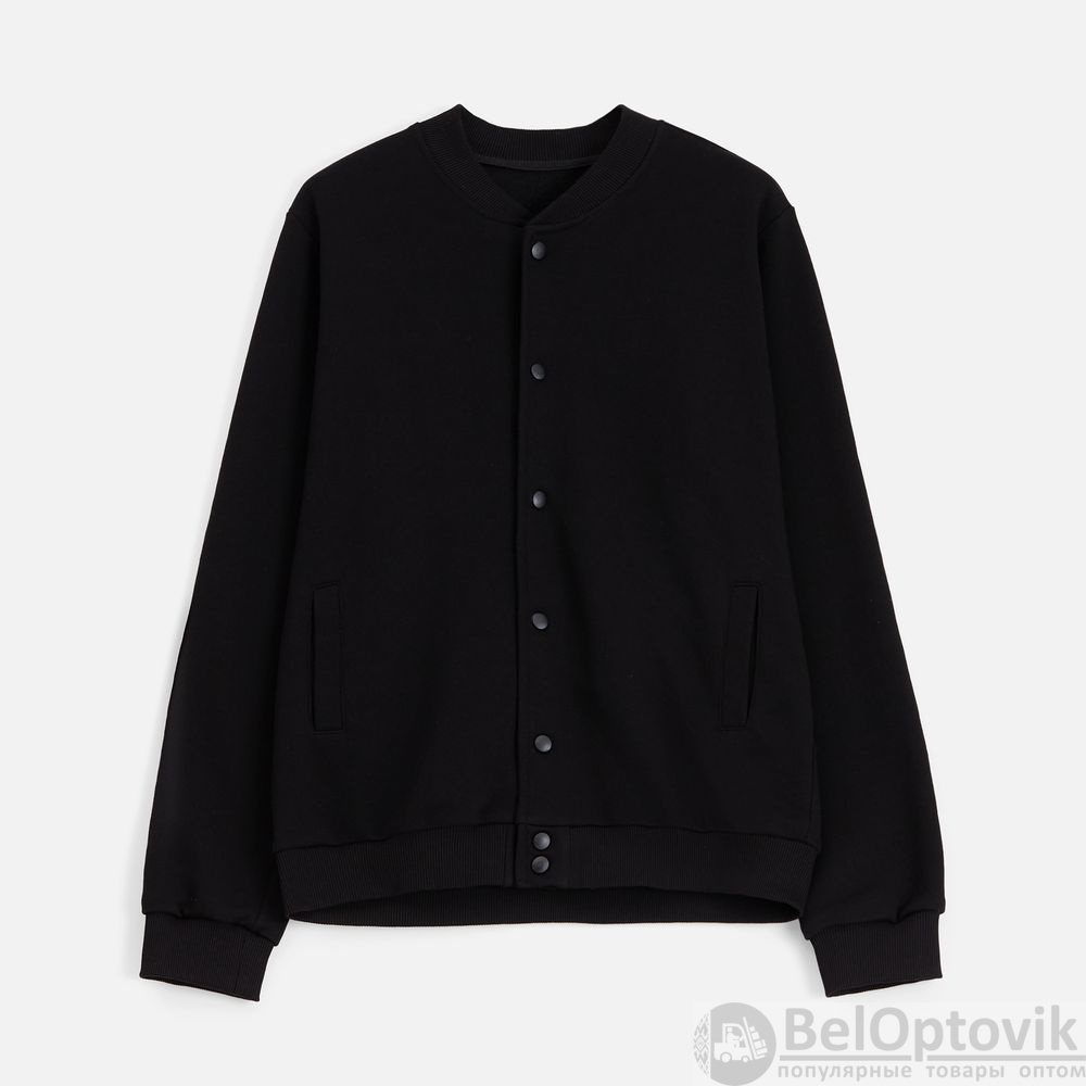 Бомбер унисекс Nuppu, черный, S–XL