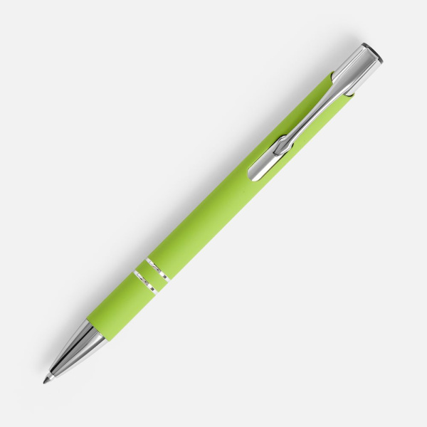 Ручка шариковая Keskus Soft Touch, зеленое яблоко, 13,7х0,8 см