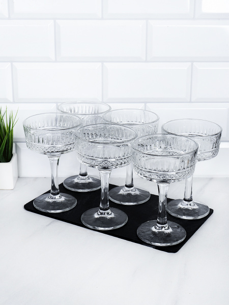 Бокал 6 штук 300 мл / QYF160 /уп 8/ 10х15,8 см,цена за штуку 150 рублей