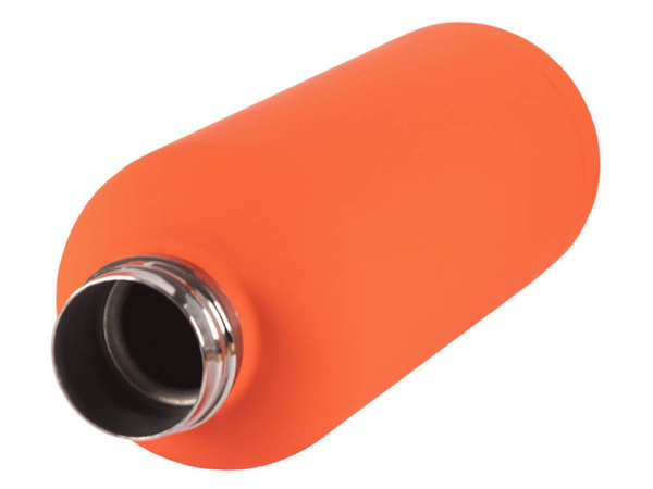 Вакуумная термобутылка ODIN, soft-touch, 550 мл, Цвет оранжевый