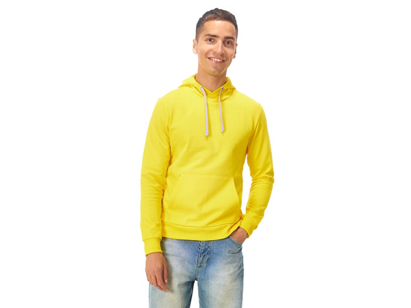 Толстовка "Stream" с капюшоном, унисекс, Размер L, Цвет желтый