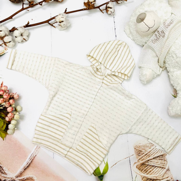 Жакет для новорожденного Bebika (13/15-8), состав: 80% натуральный хлопок, 20% полиэстер