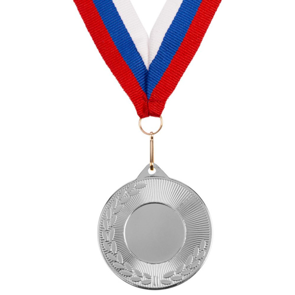 Медаль Regalia, малая, серебристая, 5х5х0,2 см