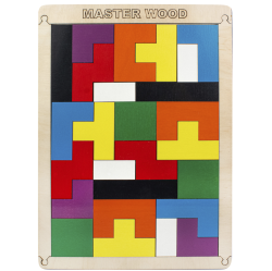 Головоломка Мастер Вуд "Логический пазл Монтессори", тетрис