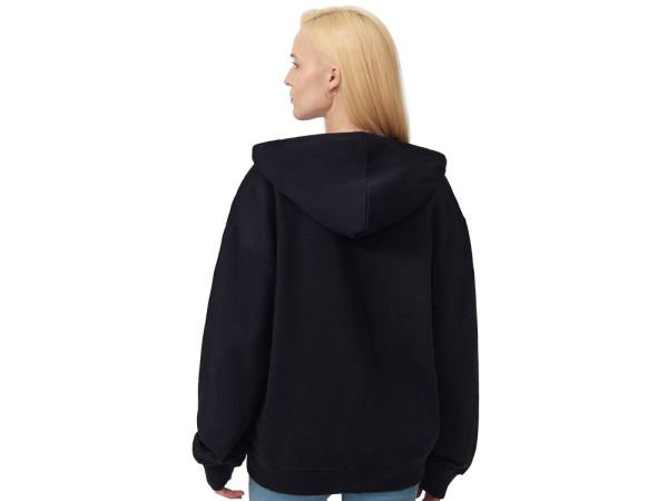 Толстовка оверсайз с капюшоном на молнии «Monaco», Размер XL-2XL, Цвет темно-синий