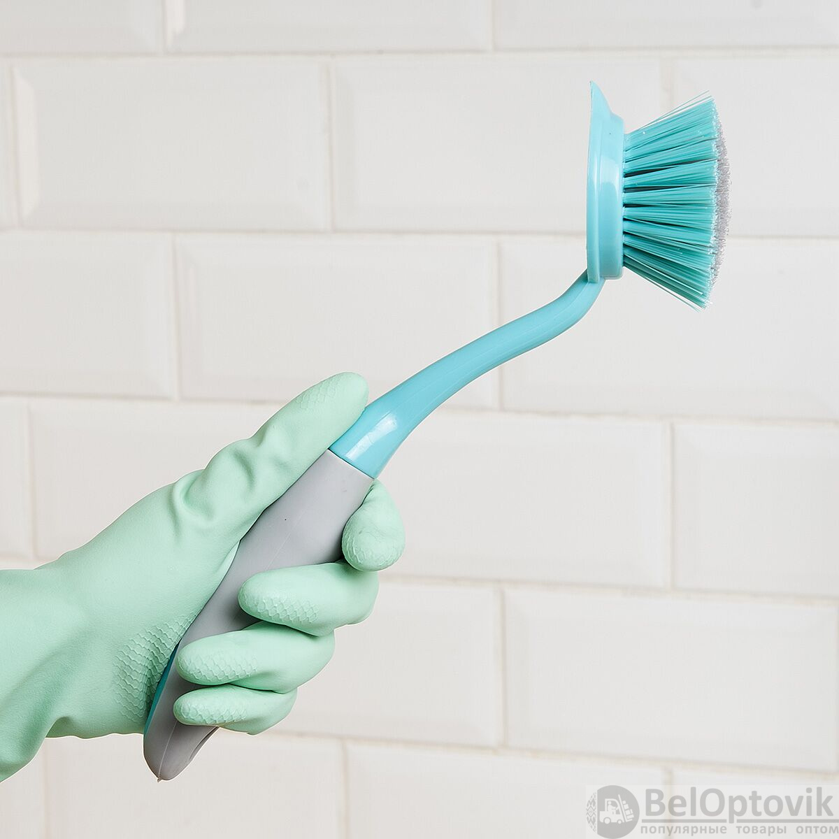 Еврощетка для мытья посуды круглая, 27*6*2,5 см